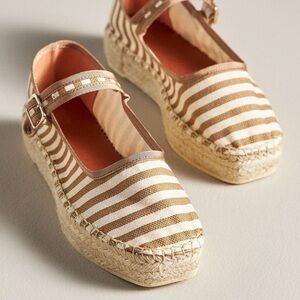 Maeve Mary Jane Espadrille Flats NWOT